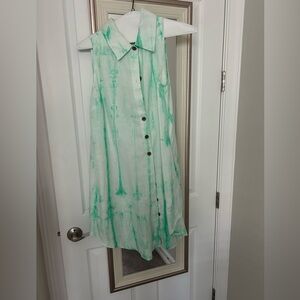 Tie dye design shirt dress by boho chic